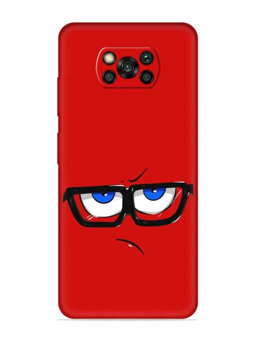 Rad Angry Face Embossed Soft Silicone Case for Poco X3 Zapvi