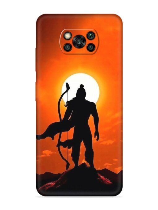 Shree Ram Embossed Soft Silicone Case for Poco X3 Zapvi