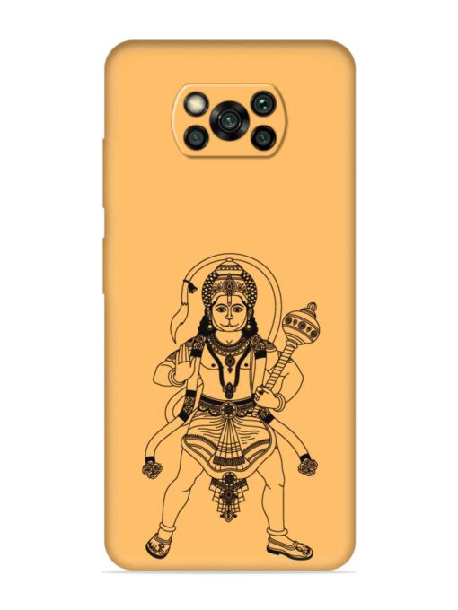 Indian God Hanuman Embossed Soft Silicone Case for Poco X3