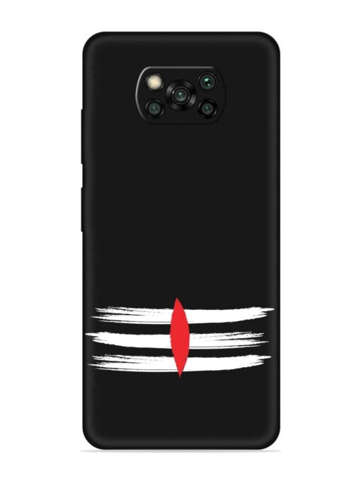 Mahadev Tilak Vector Embossed Soft Silicone Case for Poco X3