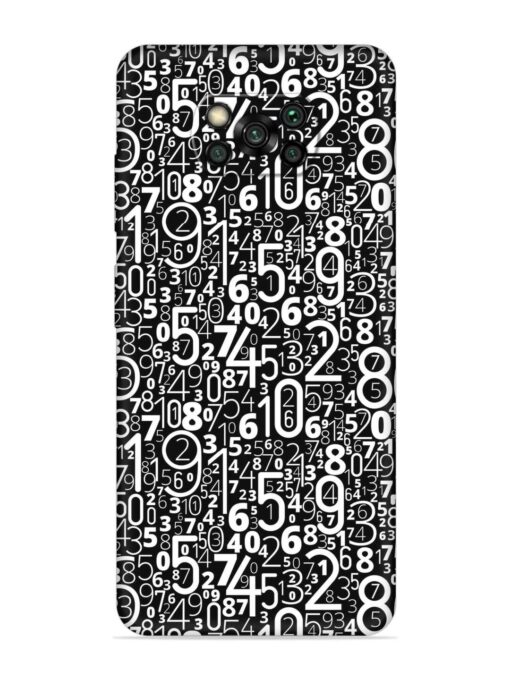 Many Numbers Different Embossed Soft Silicone Case for Poco X3