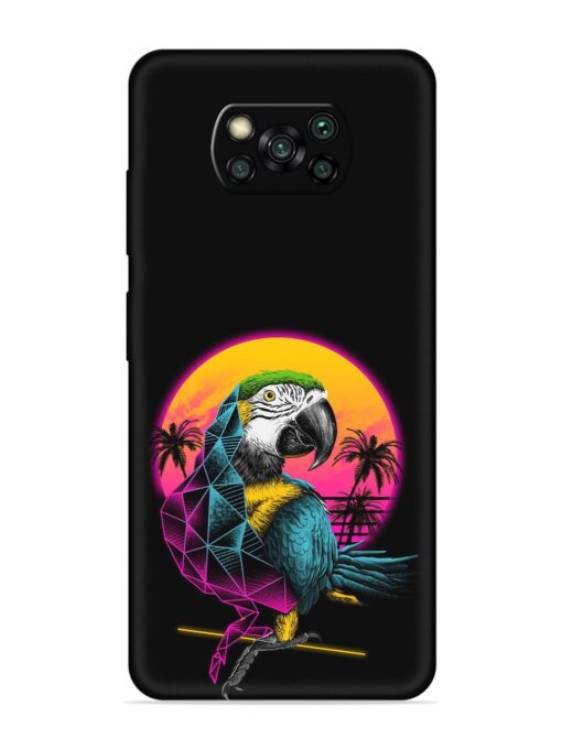 Rad Parrot Embossed Soft Silicone Case for Poco X3