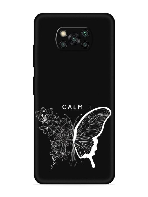 Calm Embossed Soft Silicone Case for Poco X3