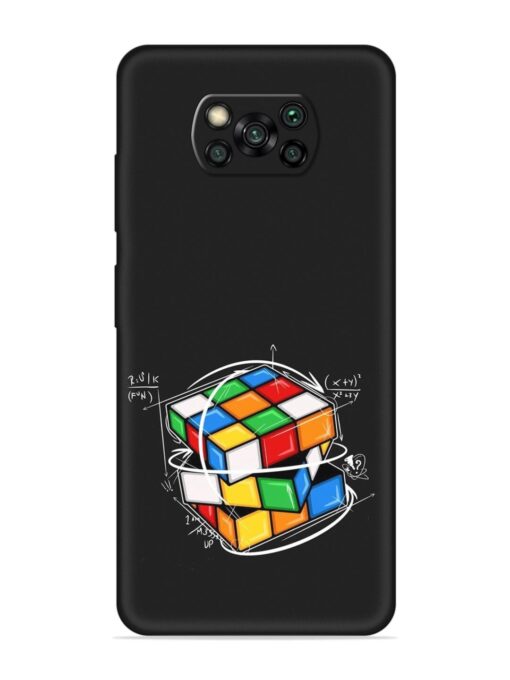 Cubik Vector Embossed Soft Silicone Case for Poco X3 Pro Zapvi