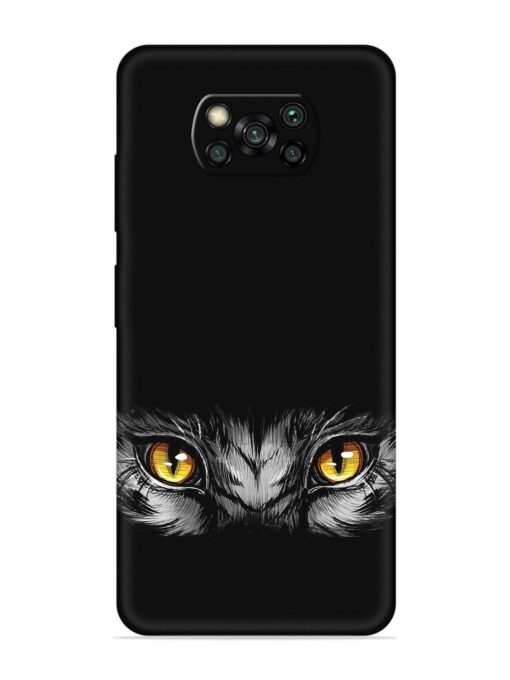 Scary Eye Embossed Soft Silicone Case for Poco X3 Pro