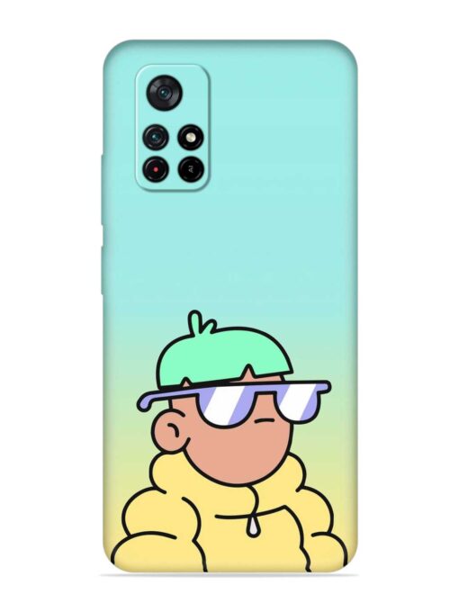 Doodles Cool Character Embossed Soft Silicone Case for Poco X4 Pro (5G)