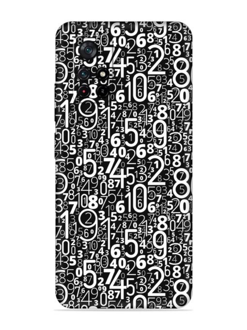 Many Numbers Different Embossed Soft Silicone Case for Poco X4 Pro (5G) Zapvi