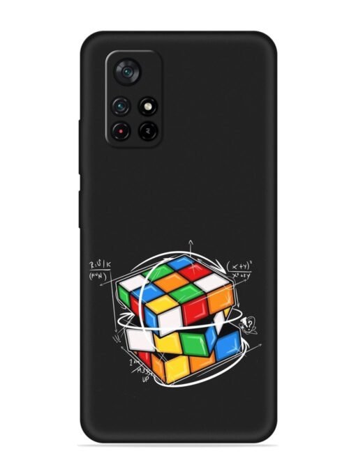 Cubik Vector Embossed Soft Silicone Case for Poco X4 Pro (5G)