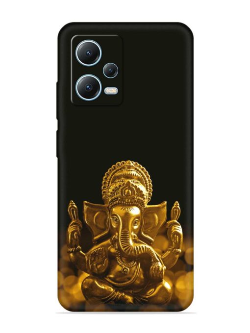 Lord Ganesha Indian Festival Embossed Soft Silicone Case for Poco X5 (5G) Zapvi