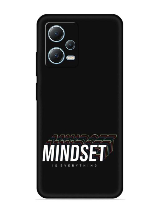 Mindset Everything Slogan Embossed Soft Silicone Case for Poco X5 (5G) Zapvi