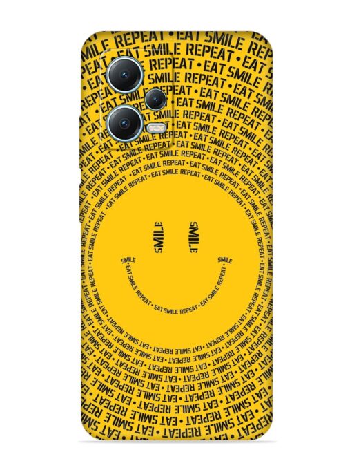 Smiley Embossed Soft Silicone Case for Poco X5 (5G) Zapvi