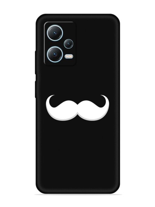 Mustache Vector Embossed Soft Silicone Case for Poco X5 (5G) Zapvi