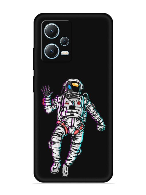 Spaceman Embossed Soft Silicone Case for Poco X5 (5G) Zapvi