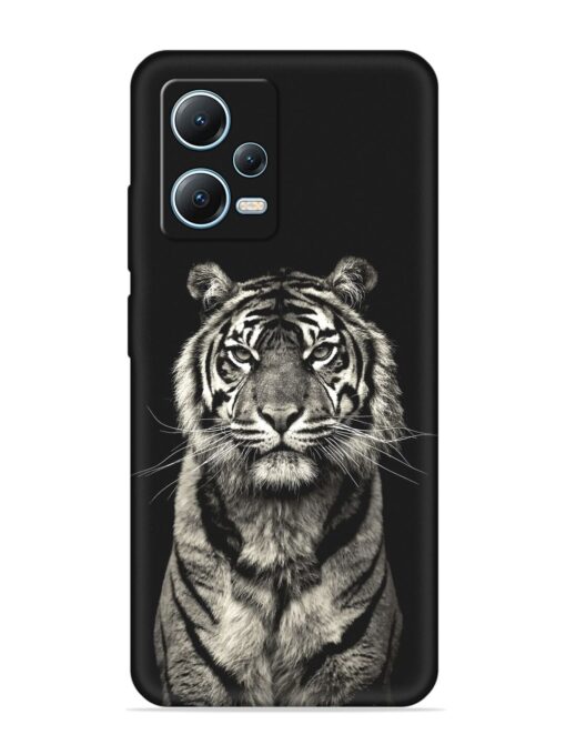 Tiger Art Embossed Soft Silicone Case for Poco X5 (5G) Zapvi