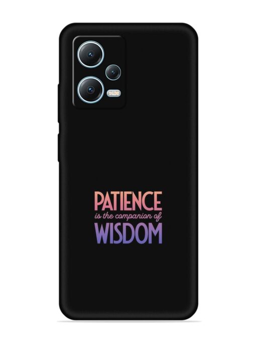 Patience Is The Embossed Soft Silicone Case for Poco X5 (5G) Zapvi