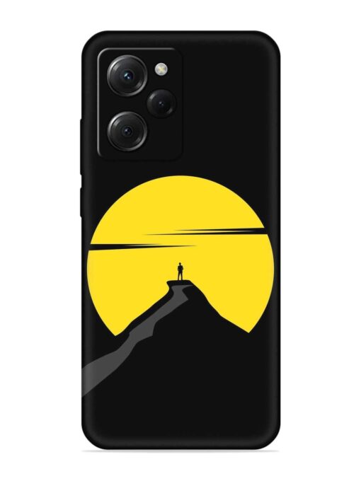 Black Ultra Vector Embossed Soft Silicone Case for Poco X5 Pro (5G)