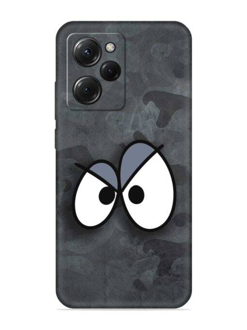 Big Eyes Night Mode Embossed Soft Silicone Case for Poco X5 Pro (5G) Zapvi