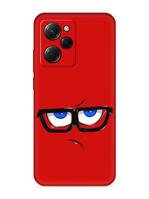 Rad Angry Face Embossed Soft Silicone Case for Poco X5 Pro (5G)