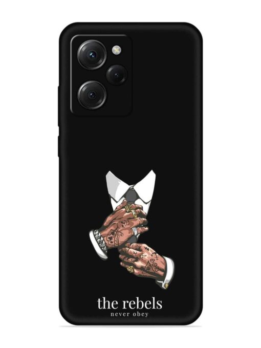 Rebels Slogan Man Embossed Soft Silicone Case for Poco X5 Pro (5G)