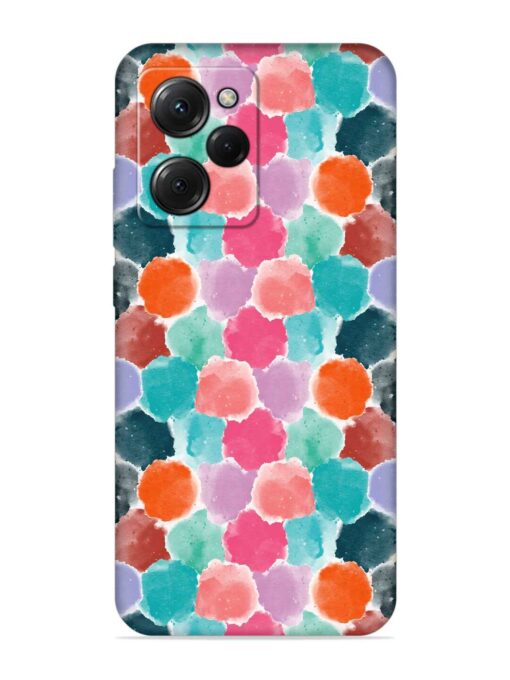 Colorful Seamless Pattern Embossed Soft Silicone Case for Poco X5 Pro (5G) Zapvi