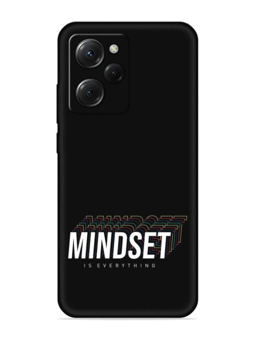 Mindset Everything Slogan Embossed Soft Silicone Case for Poco X5 Pro (5G) Zapvi