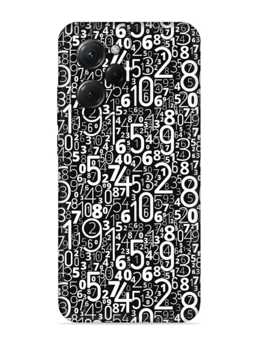 Many Numbers Different Embossed Soft Silicone Case for Poco X5 Pro (5G) Zapvi