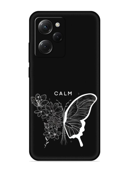 Calm Embossed Soft Silicone Case for Poco X5 Pro (5G) Zapvi