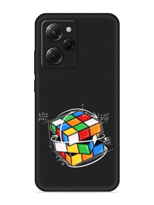 Cubik Vector Embossed Soft Silicone Case for Poco X5 Pro (5G)