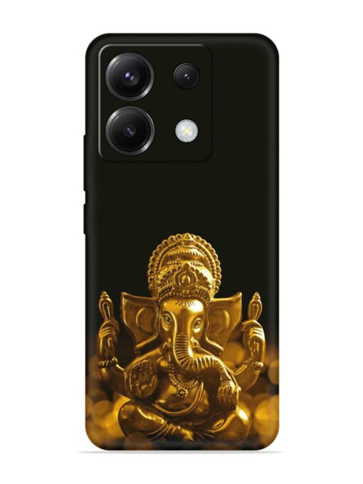 Lord Ganesha Indian Festival Embossed Soft Silicone Case for Poco X6 (5G) Zapvi