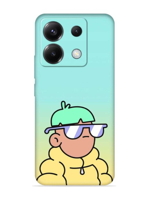 Doodles Cool Character Embossed Soft Silicone Case for Poco X6 (5G) Zapvi