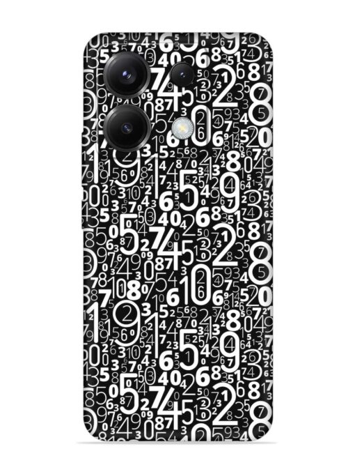 Many Numbers Different Embossed Soft Silicone Case for Poco X6 (5G) Zapvi