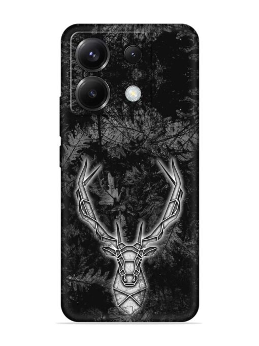 Ancient Deer Embossed Soft Silicone Case for Poco X6 (5G)