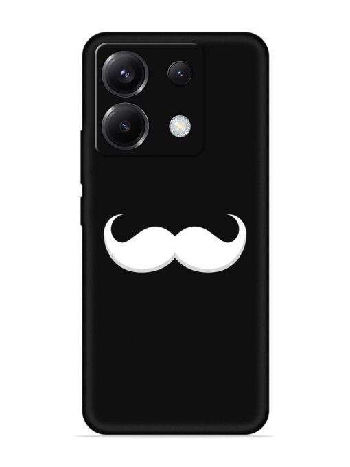 Mustache Vector Embossed Soft Silicone Case for Poco X6 (5G) Zapvi