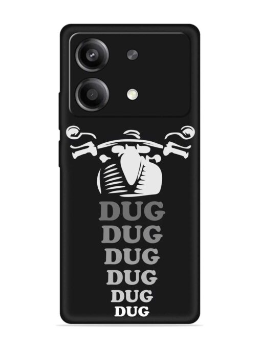 Dug Dug Dug Embossed Soft Silicone Case for Poco X6 Neo (5G)