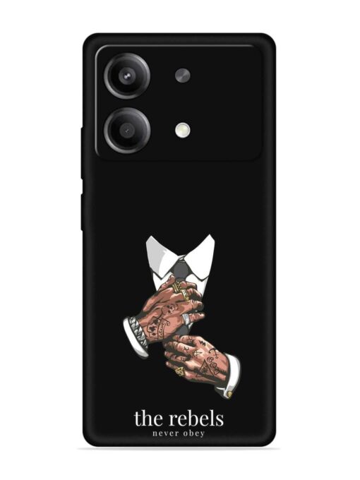 Rebels Slogan Man Embossed Soft Silicone Case for Poco X6 Neo (5G)