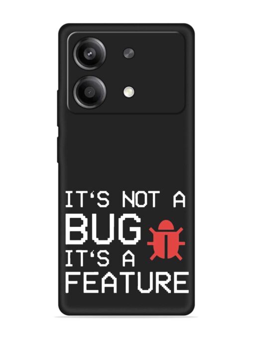 Not Bug Feature Embossed Soft Silicone Case for Poco X6 Neo (5G)