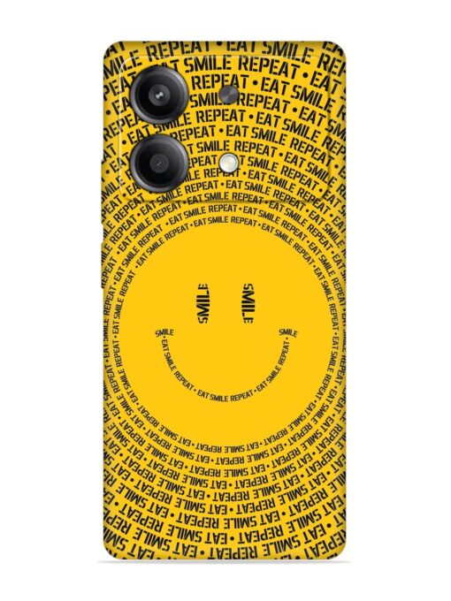 Smiley Embossed Soft Silicone Case for Poco X6 Neo (5G)