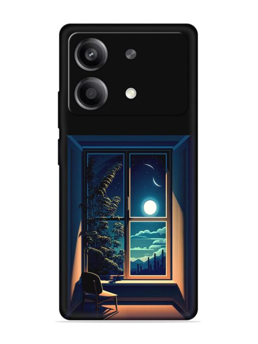 Night View At Window Embossed Soft Silicone Case for Poco X6 Neo (5G)