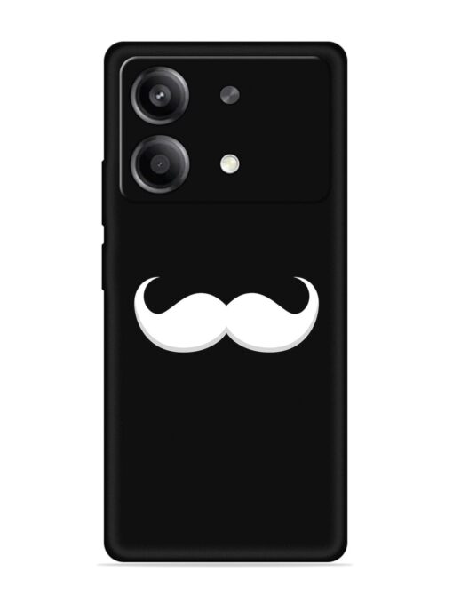 Mustache Vector Embossed Soft Silicone Case for Poco X6 Neo (5G)