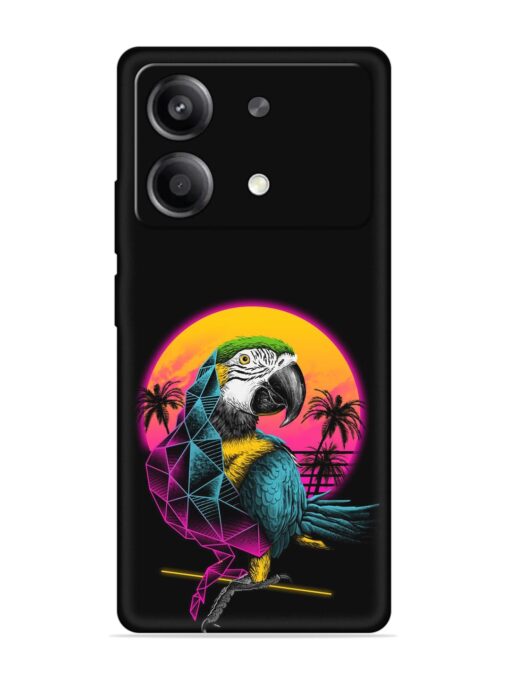 Rad Parrot Embossed Soft Silicone Case for Poco X6 Neo (5G) Zapvi