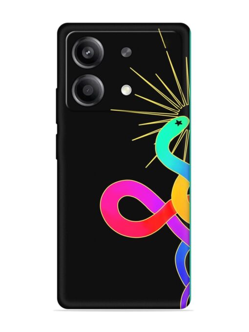 Art Geometric Abstraction Embossed Soft Silicone Case for Poco X6 Neo (5G) Zapvi