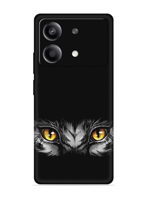 Scary Eye Embossed Soft Silicone Case for Poco X6 Neo (5G)