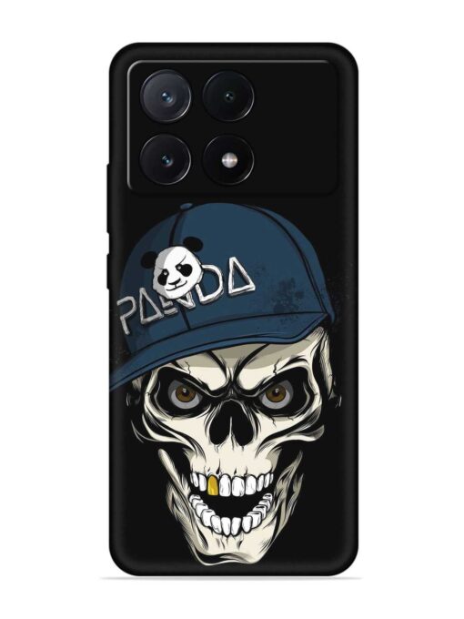 Panda Skull Embossed Soft Silicone Case for Poco X6 Pro (5G) Zapvi