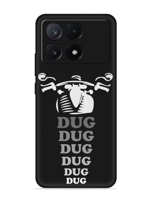 Dug Dug Dug Embossed Soft Silicone Case for Poco X6 Pro (5G) Zapvi