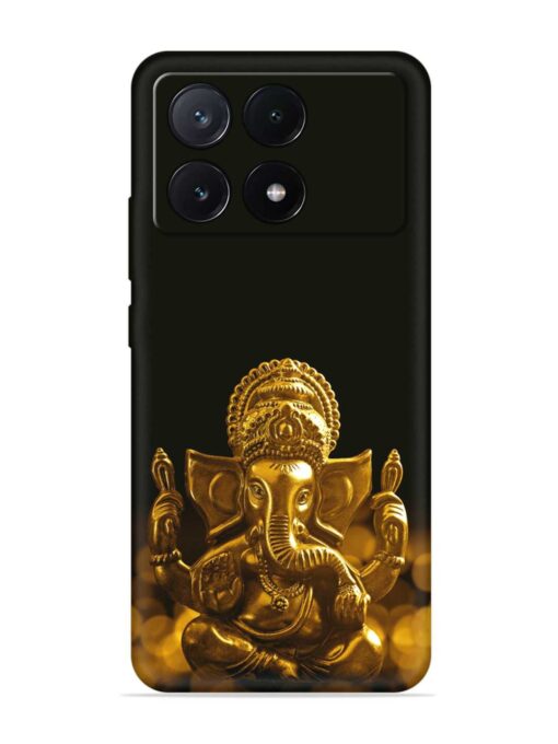 Lord Ganesha Indian Festival Embossed Soft Silicone Case for Poco X6 Pro (5G) Zapvi