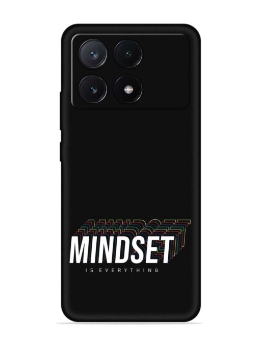 Mindset Everything Slogan Embossed Soft Silicone Case for Poco X6 Pro (5G) Zapvi