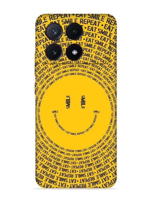 Smiley Embossed Soft Silicone Case for Poco X6 Pro (5G) Zapvi