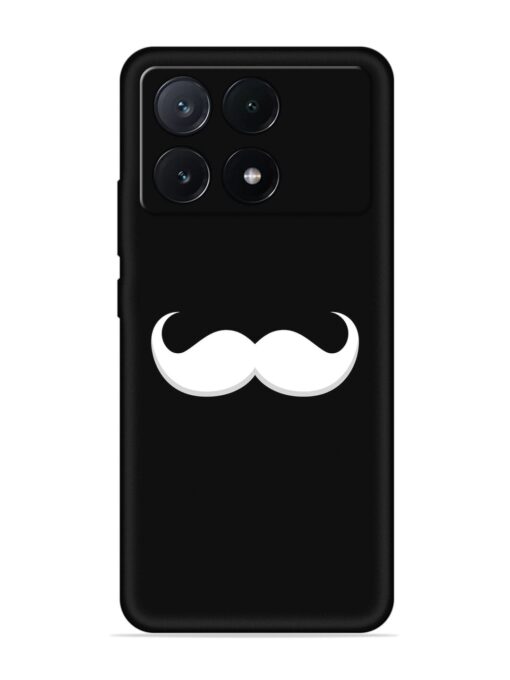 Mustache Vector Embossed Soft Silicone Case for Poco X6 Pro (5G) Zapvi