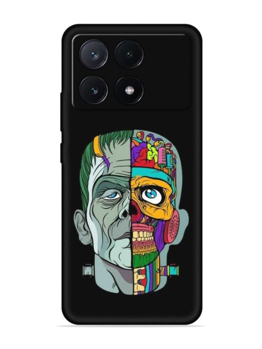 Men Vs Skull Embossed Soft Silicone Case for Poco X6 Pro (5G) Zapvi