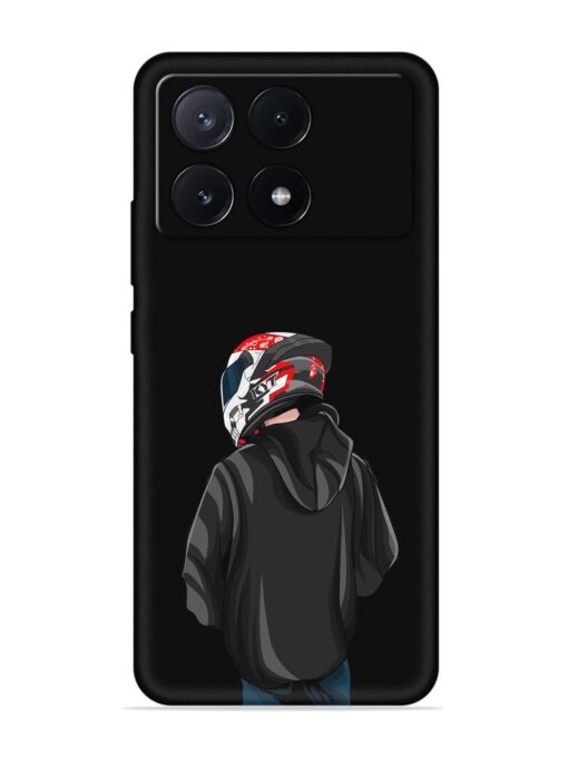 Motorcycle Rider Embossed Soft Silicone Case for Poco X6 Pro (5G) Zapvi